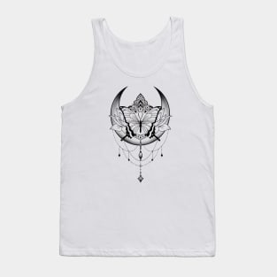 Mandala Butterfly Celestial Moon Design Tank Top